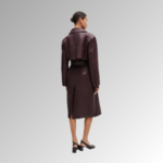 "Men's Leather Trench Coat - Sophisticated and Stylish, Crafted from Premium Leather for a Sleek, Timeless Look. Perfect for Adding Edge to Any Outfit."